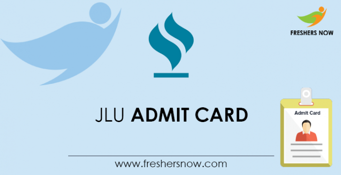 JLU Admit Card
