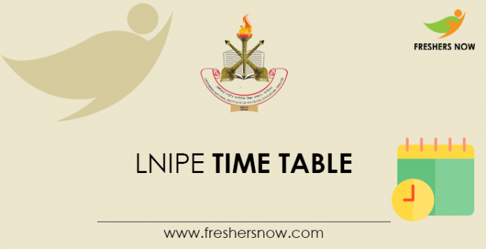 LNIPE Time Table