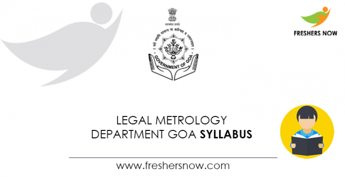 Legal Metrology Department Goa Syllabus