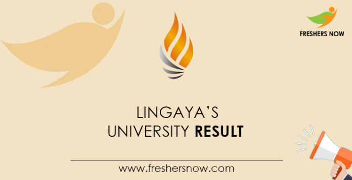 Lingaya’s University Result