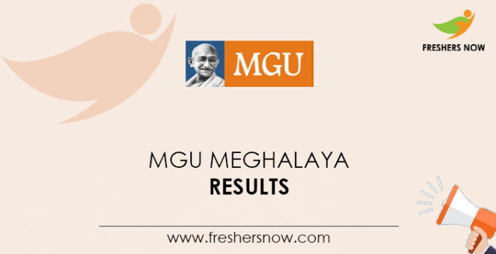 MGU-Meghalaya-Results