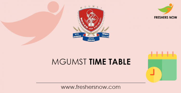 MGUMST-Time-Table