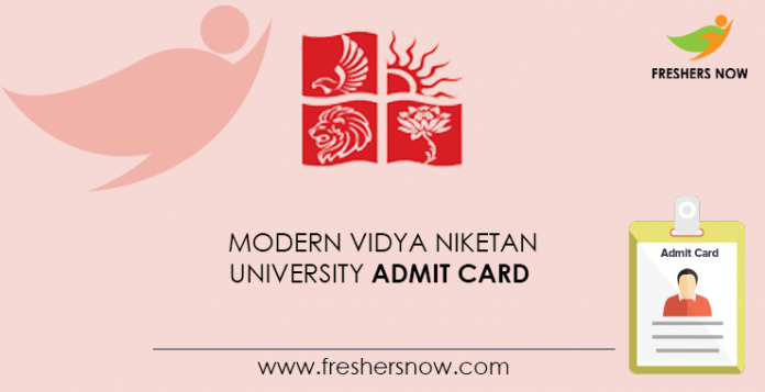 Modern-Vidya-Niketan-University-Admit-Card