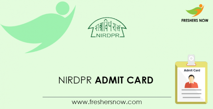 NIRDPR-Admit-Card