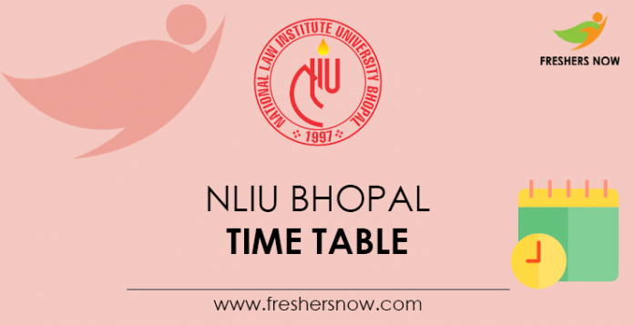 NLIU-Bhopal-Time-Table