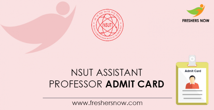 NSUT-Assistant-Professor-Admit-Card