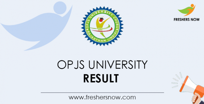 OPJS University Result