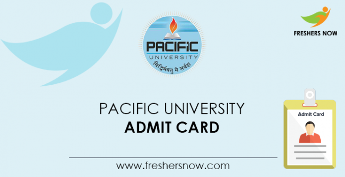 Pacific University Admit Card