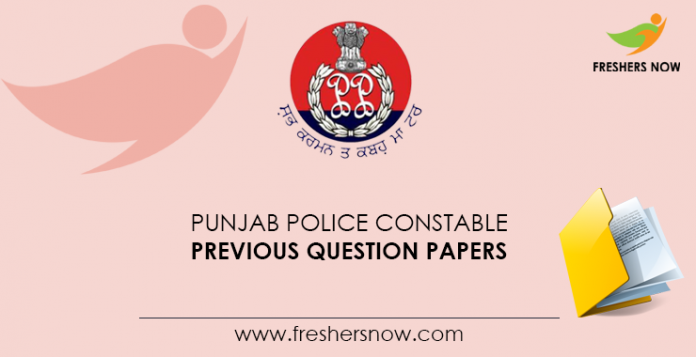 Punjab Police Constable Previous Question Papers