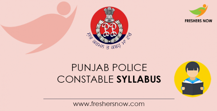 Punjab Police Constable Syllabus