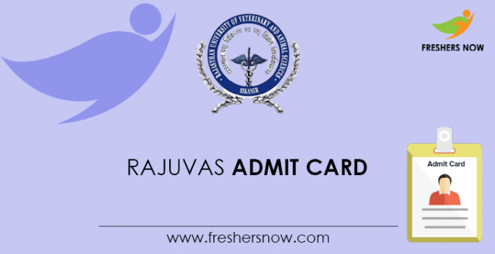 RAJUVAS Admit Card