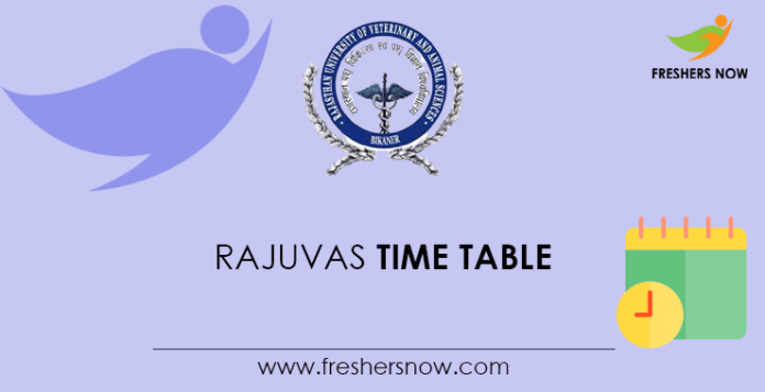 RAJUVAS Time Table