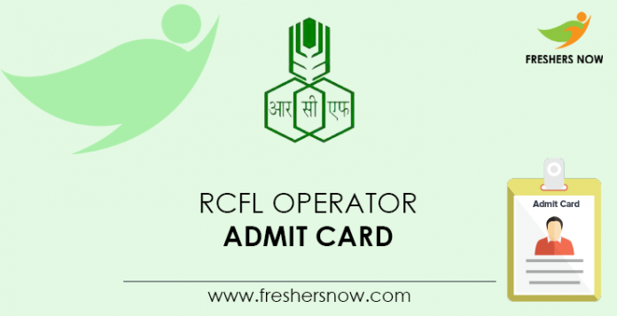 RCFL-Operator-Admit-Card