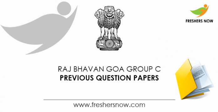 Raj Bhavan Goa Group C Previous Question Papers