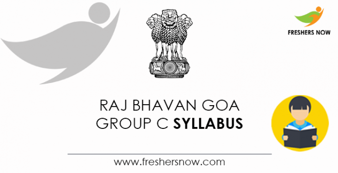 Raj Bhavan Goa Group C Syllabus