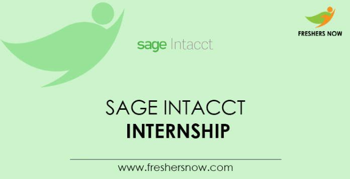 Sage Intacct Internship