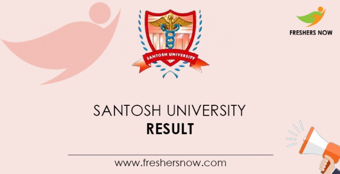 Santosh University Result