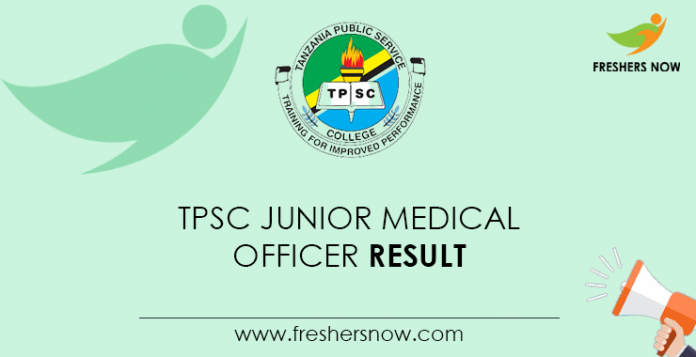 TPSC Junior Medical Officer Result