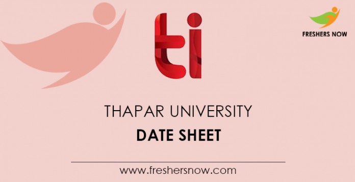Thapar-University--Date-Sheet