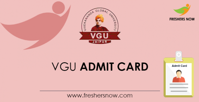 VGU Admit Card