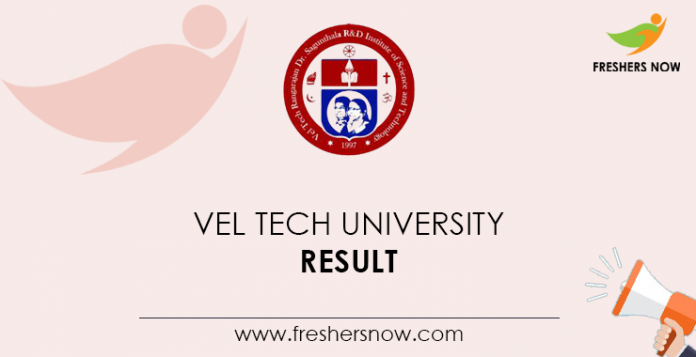 Vel-Tech-University-Result