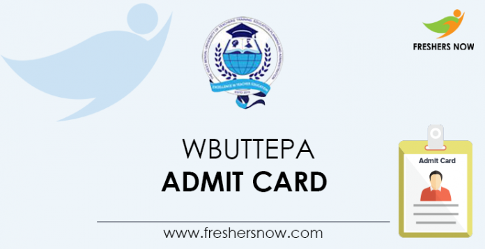 WBUTTEPA Admit Card