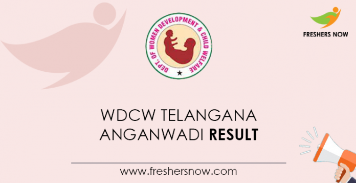WDCW-Telangana-Anganwadi-Result