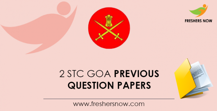 2 STC Goa Previous Question Papers