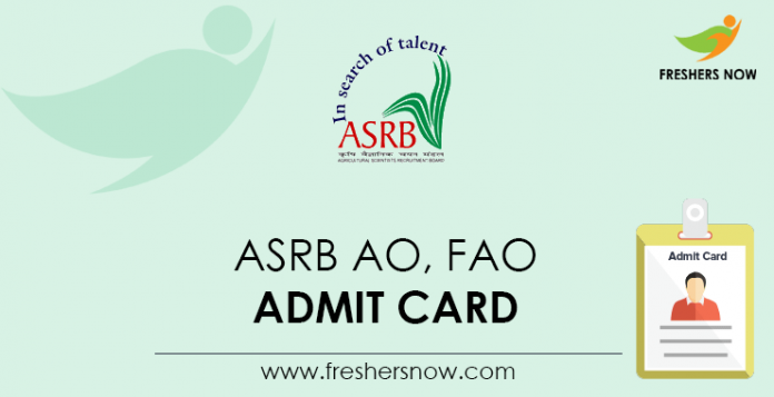 ASRB-AO,-FAO-Admit-Card