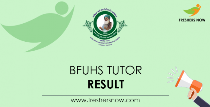 BFUHS-Tutor-Result