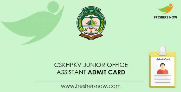 CSKHPKV-Junior-Office-Assistant-Admit-Card