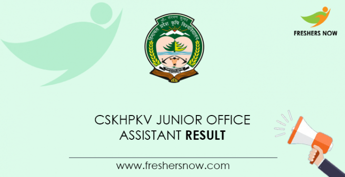 CSKHPKV-Junior-Office-Assistant-Result