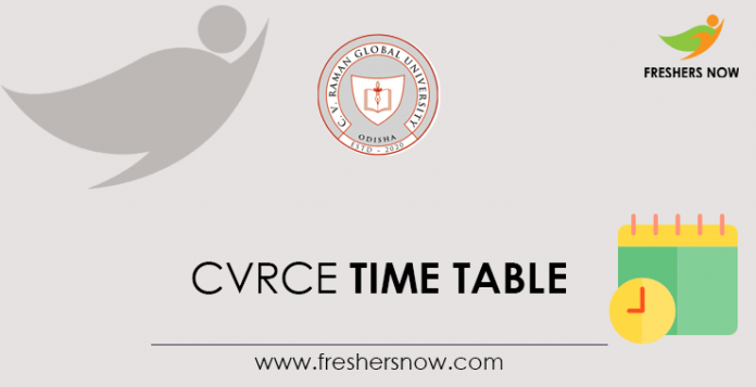 CVRCE Time Table