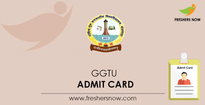 GGTU Admit Card