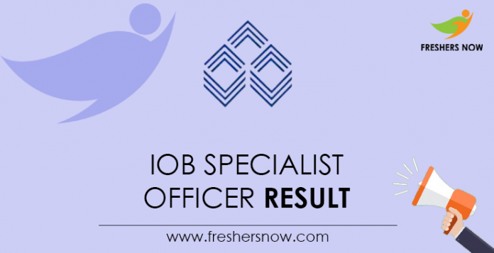 IOB-Specialist-Officer-Result
