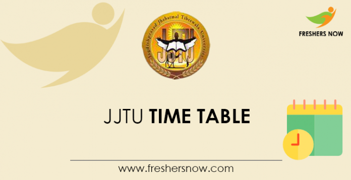JJTU Time Table