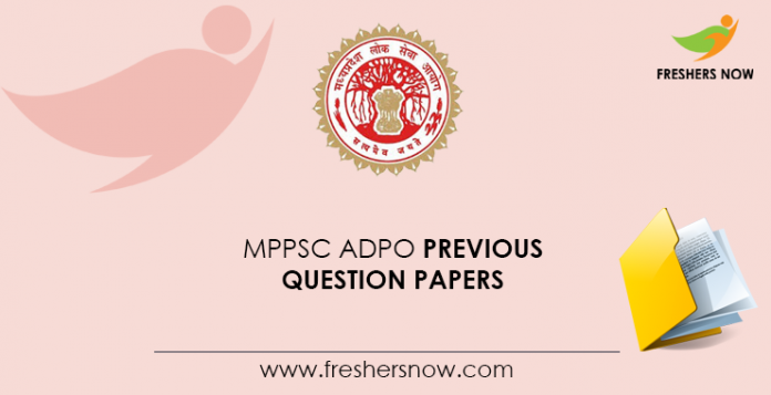MPPSC ADPO Previous Question Papers