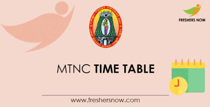 MTNC Time Table