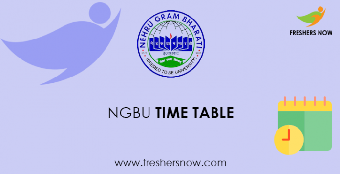 NGBU Time Table