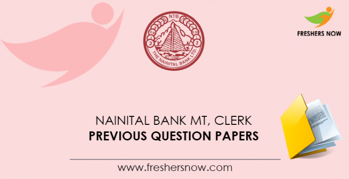 Nainital Bank MT, Clerk Previous Question Papers
