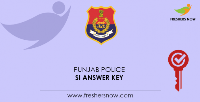 Punjab-Police-SI-Answer-Key