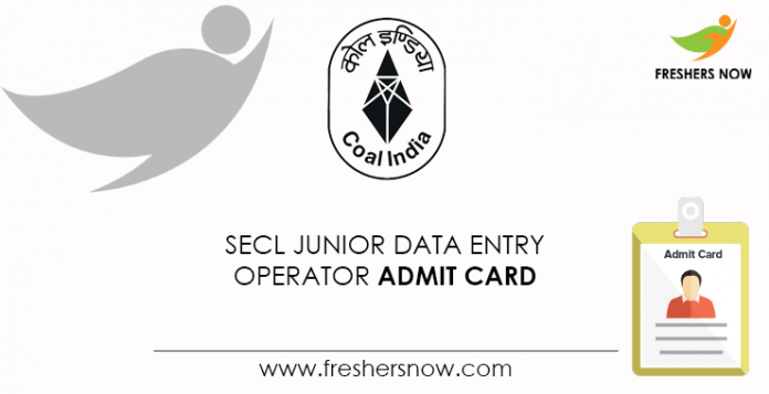 SECL-Junior-Data-Entry-Operator-Admit-Card