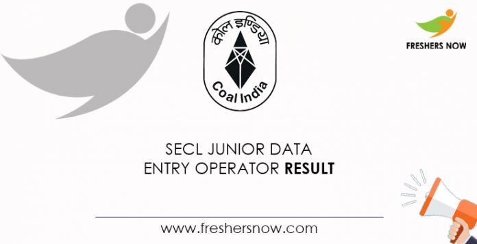 SECL-Junior-Data-Entry-Operator-Result
