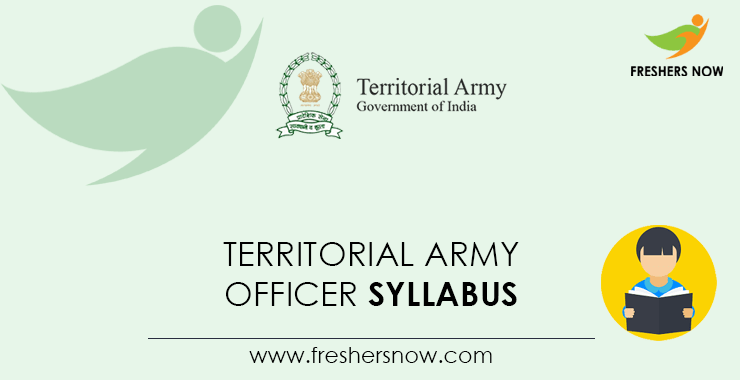 Territorial Army Officer Syllabus 2023 & Exam Pattern PDF