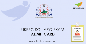 UKPSC RO, ARO Admit Card 2022 (Out) | RO, ARO Mains Exam