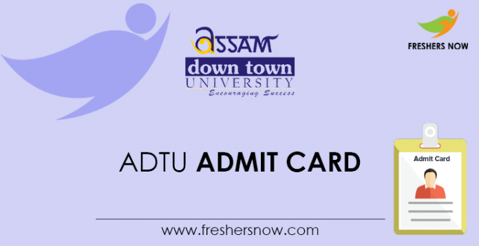 ADTU Admit Card