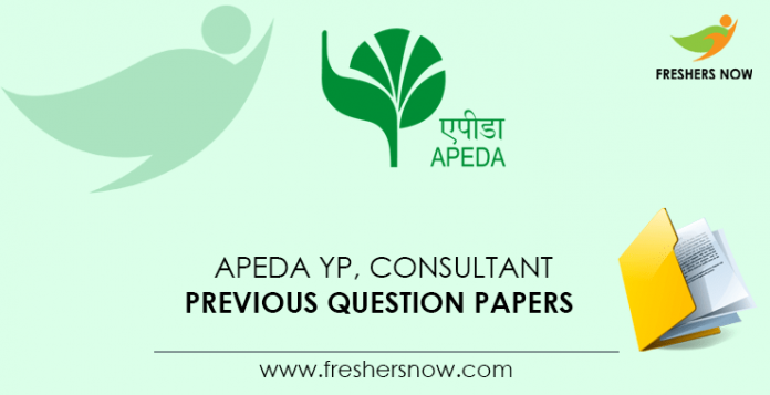 APEDA YP, Consultant Previous Question Papers