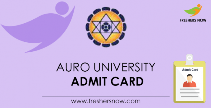 AURO University Admit Card