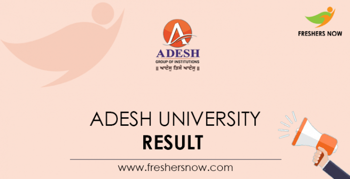 Adesh University Result