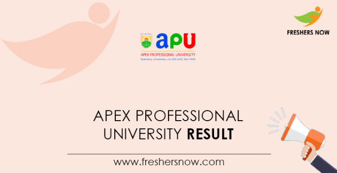 Apex Professional University Result